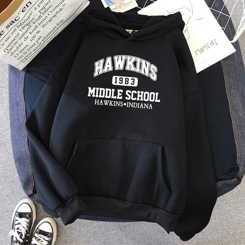 

Hot Sale Brand Stranger Things 1983 Print Hoodie Men Harajuku Warm Hoody Fashion Casual Sweatshirt Autumn big size Sportswears