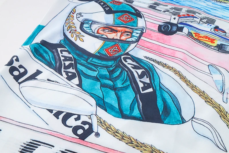 Multi Versions Pattern Print CASABLANCA Shorts Shirts Set Men Women Hip Hop Hawaii Beach Seaside Holiday Casual Shortpant Suit