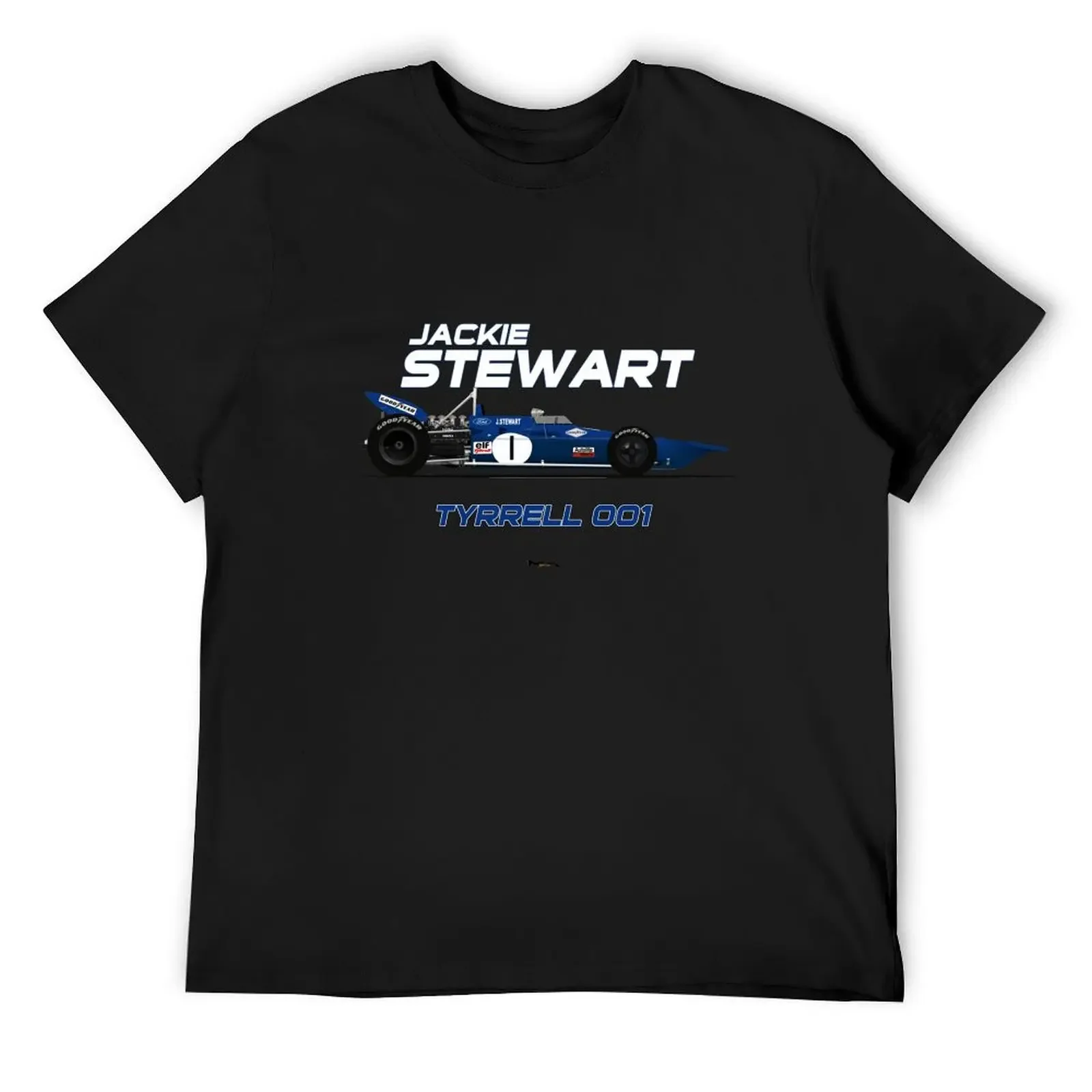 Jackie Stewart - футболка Tyrrell 001 новое издание одежда в стиле каваи для мужчин