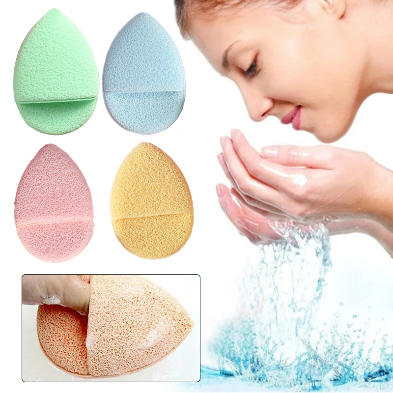

Face Cleansing Puff Flutter Sponge Natural Exfoliating Deep Remover To Black Headband Cosmetic Sponges Facial Skin Care Tool