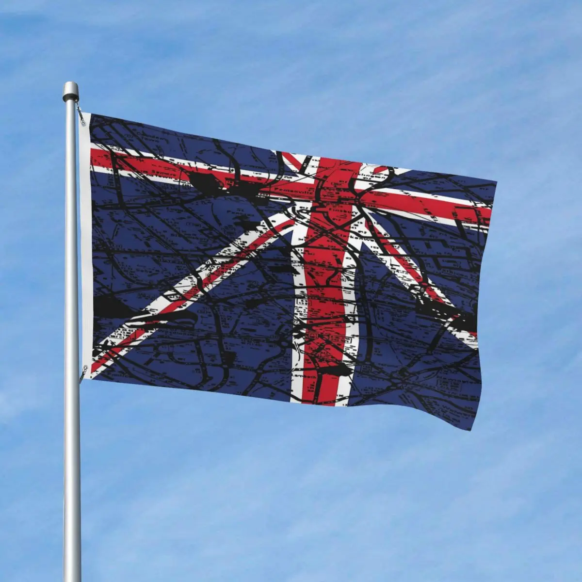 

Карта памяти Union Jack флаг Лондона декор с флагами современная уличная газонная устойчивая к выцветанию драпировка