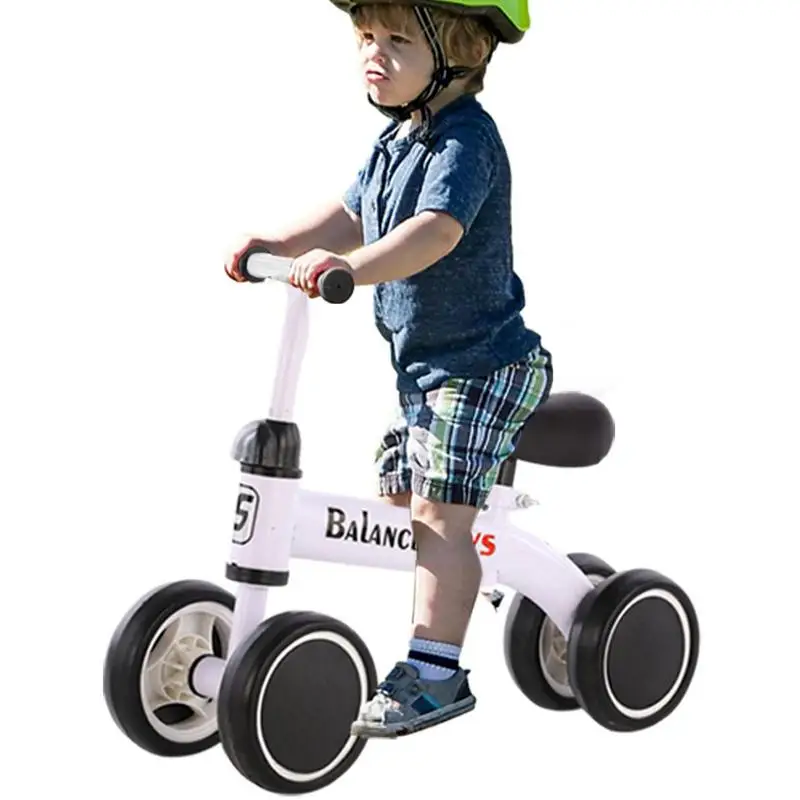 

Children's Balance Bike 4 Wheels Baby Walker Toddler Balance Bicycle Indoor Outdoor Ride-on Toys Bike Baby Girl Boy