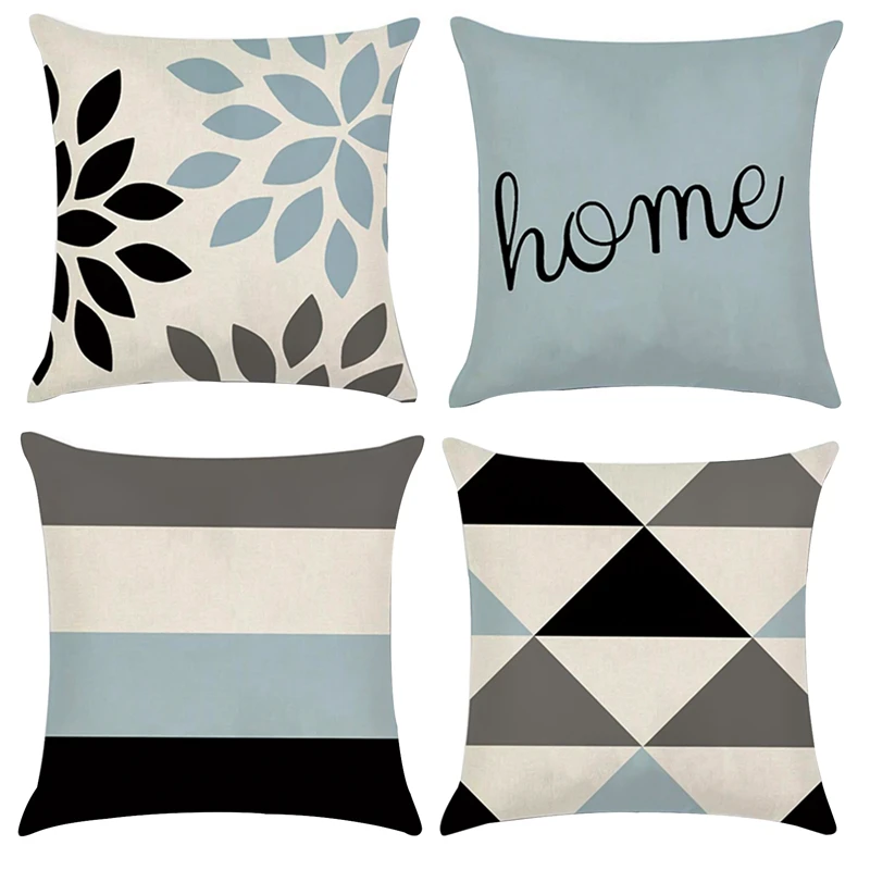 

Pillowcase Super Soft Home Decor 4 Piece Set 45 X 45 Cm