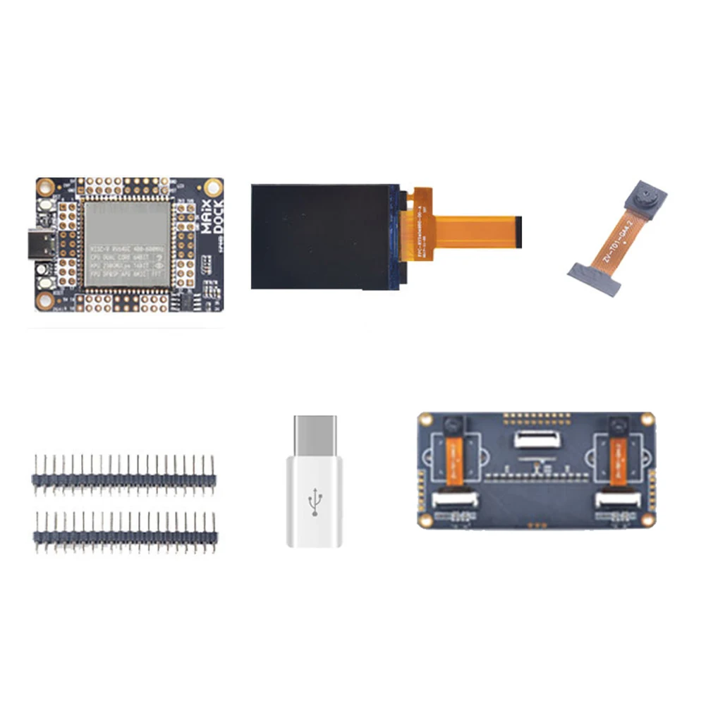 

For Sipeed Maix Dock Kit K210 AI+LoT with Binocular Cam+GC0328 Camera+2.4 Inch Screen Deep Learning Vision