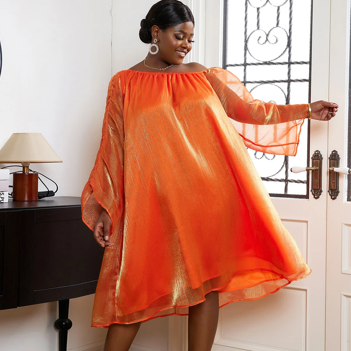 Plus Size Party Loose Dress Women One Shoulder Elegant Pretty Cloth Female Casual Prom 4xl Robe 2023 Summer Sale New Fluid Dress