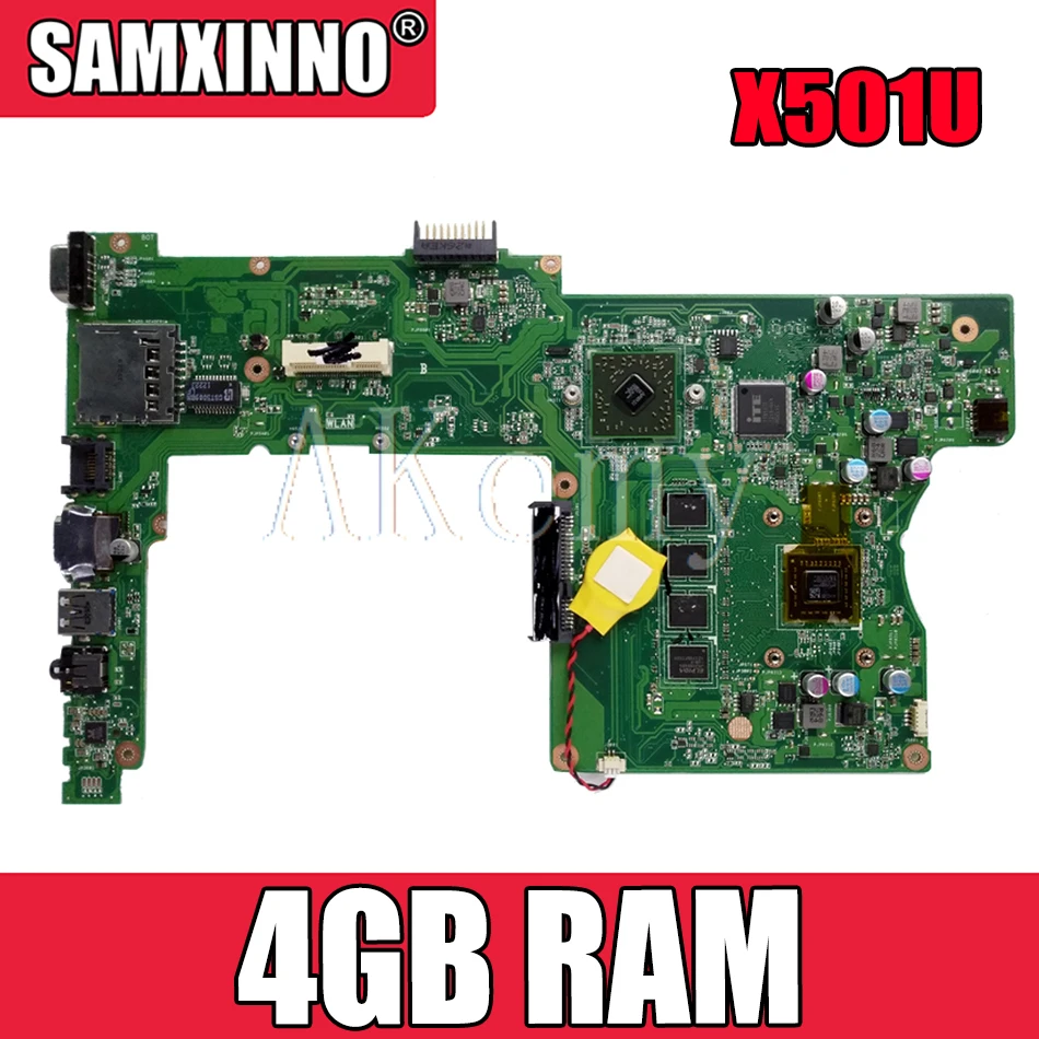 

Материнская плата X501U с 4 Гб ОЗУ для Asus X501U, материнская плата Laotop, 15,6 дюйма