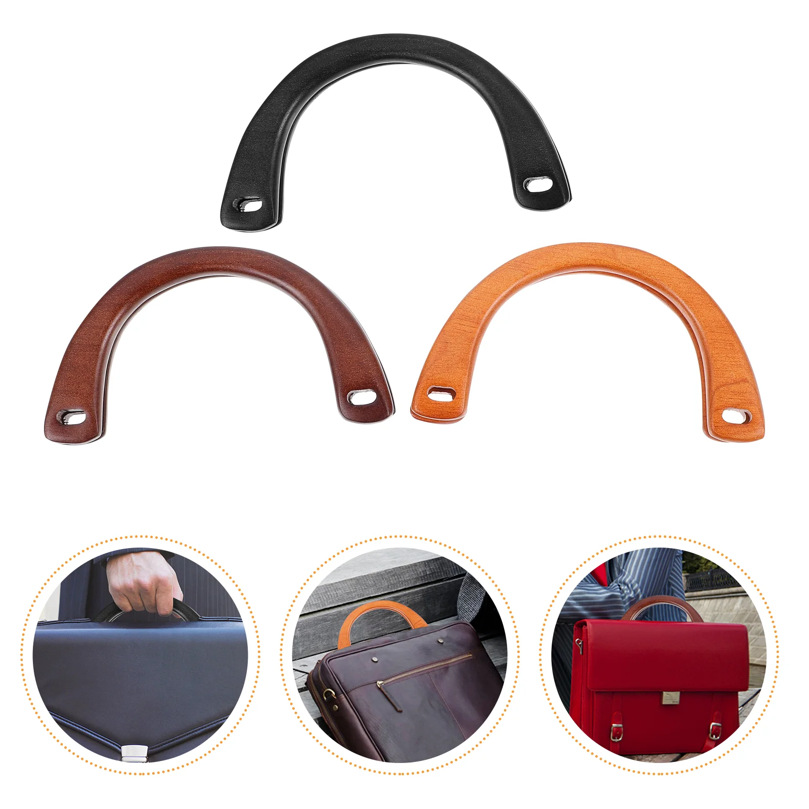 

Bag Handles Handle Purse Woodstrap Handbag Making Woodenreplacement Tote Practical Shoulder Accessories Diy Scarfs