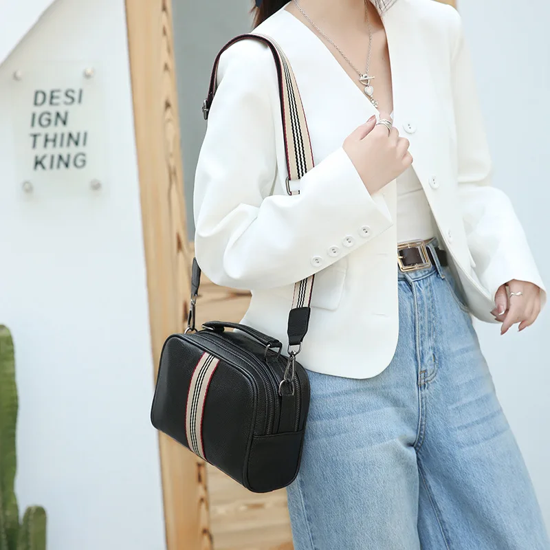 Винтажные сумки-мессенджеры на плечо 2022 женские сумки через из мягкой кожи