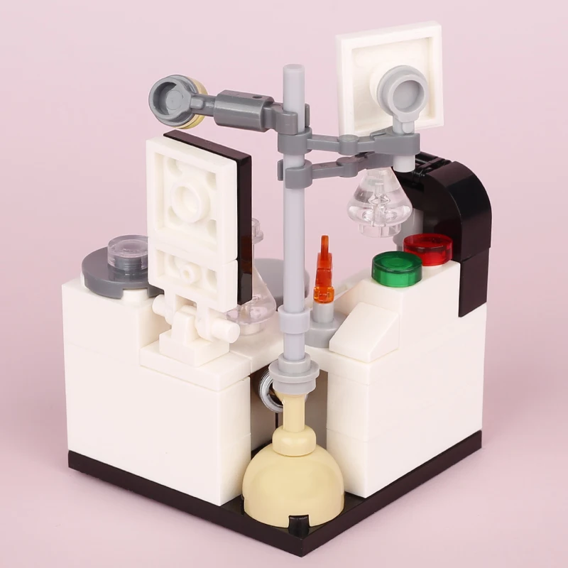 Детский лабораторный конструктор набор строительных блоков крючок Мензурка