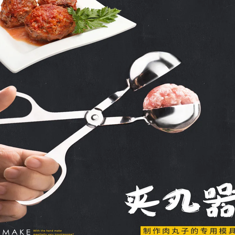 

Meatball Machine Stainless Steel Meatballs with Fish Rice Balls Making Mold Tools Kitchen Accessories Camping Cookware