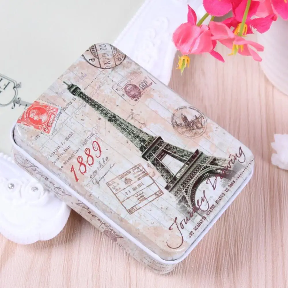 

Mixed Color Headphones Gift Box Coin Earrings Jewelry Candy Box Small Storage Cans Storage Box Sealed Jar Packing Boxes