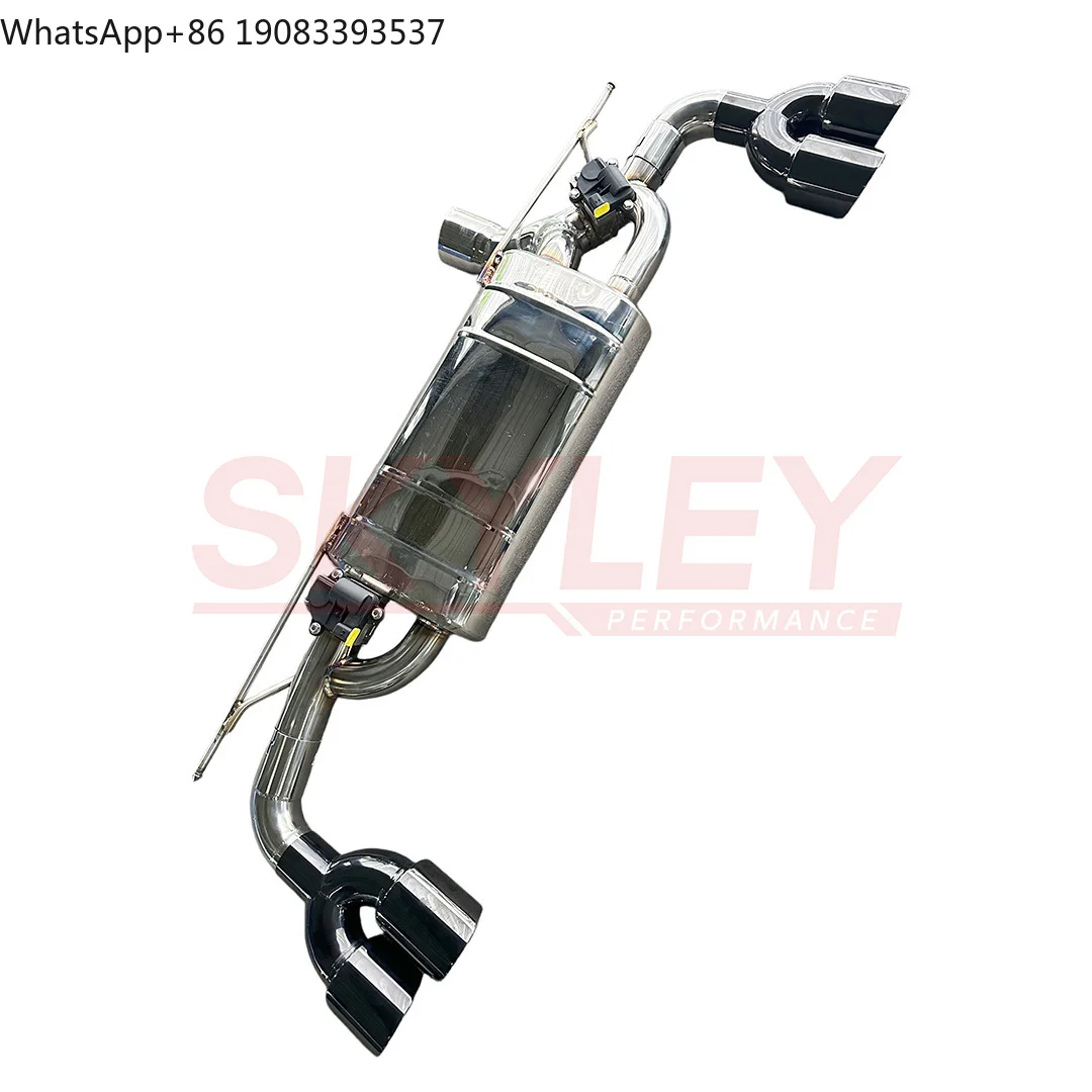 Фото Для BMW G30 G38 530i 530e 540i B48 B58: Выхлопная система с клапанами, задний глушитель из нержавеющей стали №3