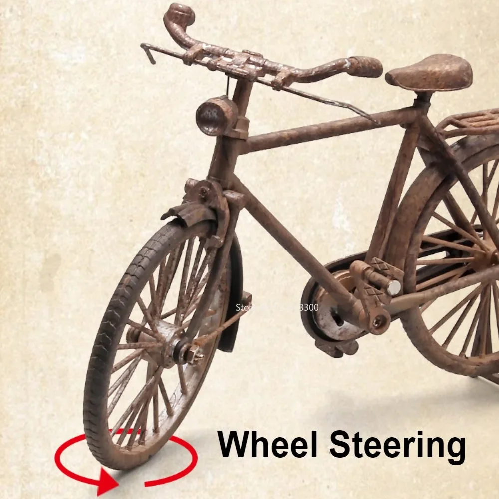 Ретро мини-модель велосипеда в масштабе 1:10 игрушка старомодные модели рулевого