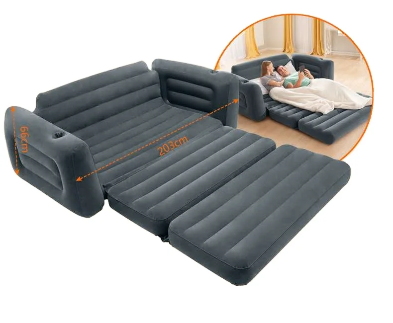 

INTEX 66552 2 IN 1 Valve Air Furniture PVC Flocking inflatable sofa chair