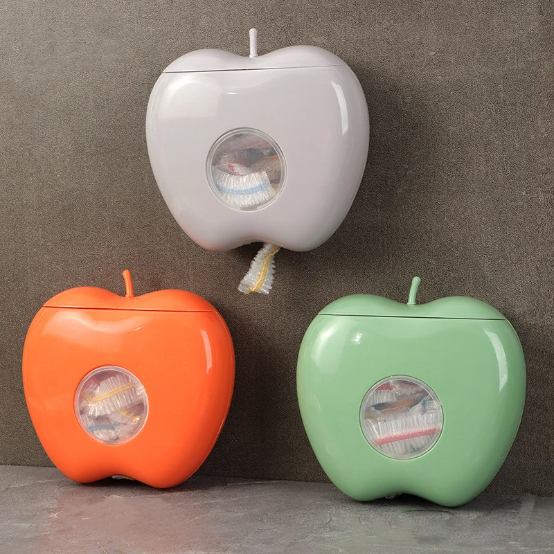 

Wall Mounted Disposable Food Cover Storage Box Kitchen Organizers for Plastic Wrap Elastic Fresh Keeping Bag Storage Container