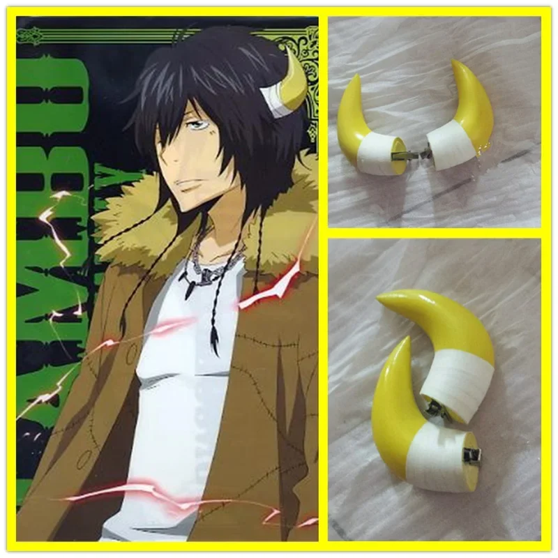 Головной убор HitmanReborn Katekyo Hitman Reborn Ranbo Lambo с рогами для косплея головной реквизит на