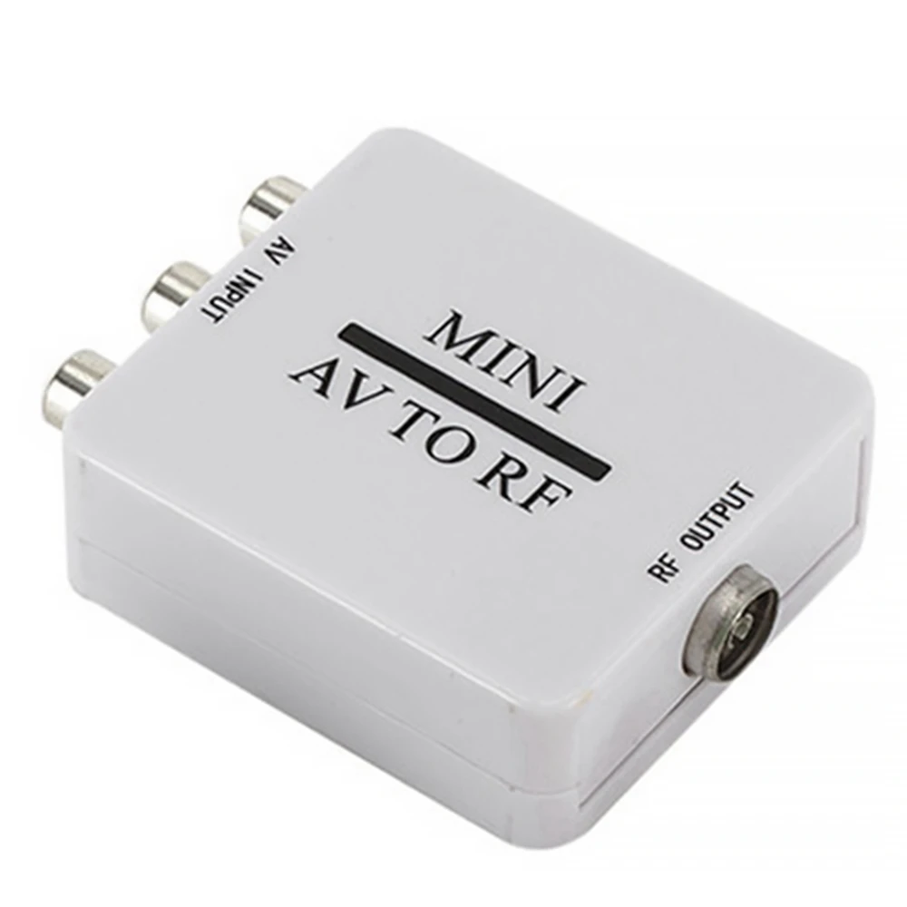 Композитный видеокабель RCA / A V к RF/коаксиальному преобразователю совместимый с