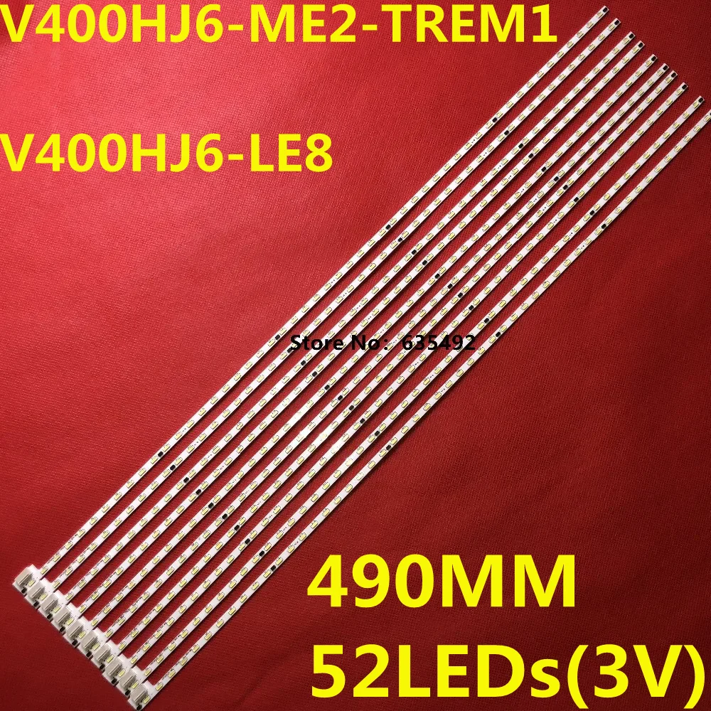 Фото Светодиодная лента, 10 шт., для V400HJ6-ME2-TREM1 V400HJ6-LE8 M00078N31A51R0A 40PFL5449/T3 40E62 IC-40IP800 LCD-40V3A LC-40A11A LCD-40NX100A №3