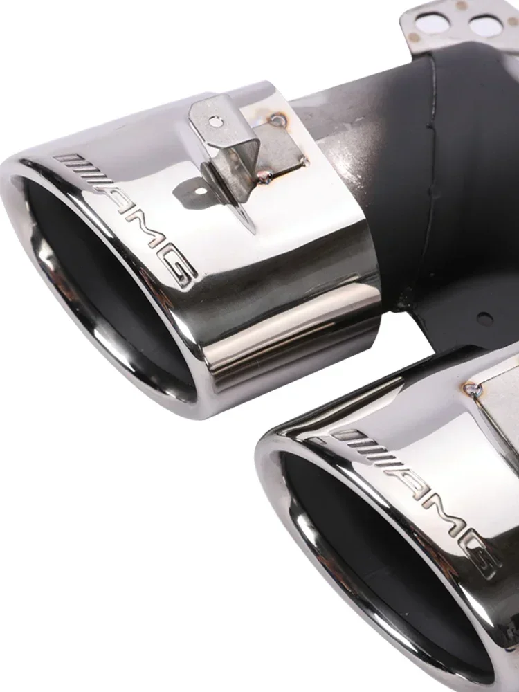 C63 C43 стильный задний диффузор с выхлопными наконечниками для Mercedes Benz C class W205 Sedan