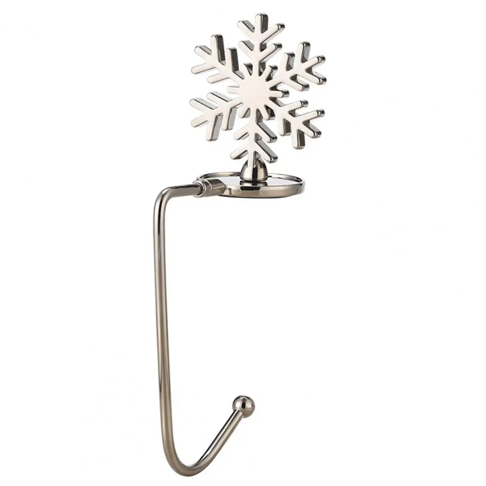

Creative Christmas Hook Snowflake Wear-resistant Polished Snowman Christmas Socks Hanger Table Hook Christmas Socks Hanger