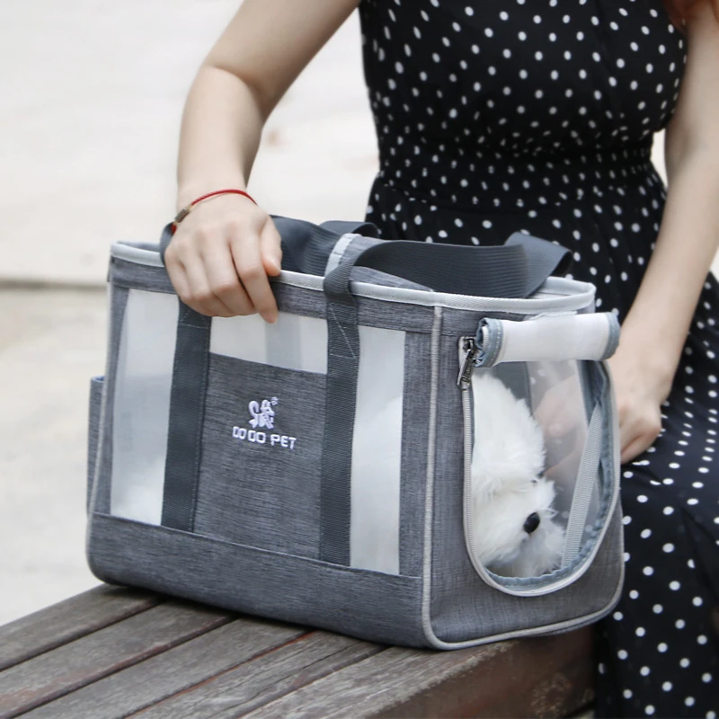 

Сумка-переноска для собак, переносной рюкзак на одно плечо для кошек и домашних питомцев, воздухопроницаемый, для щенков
