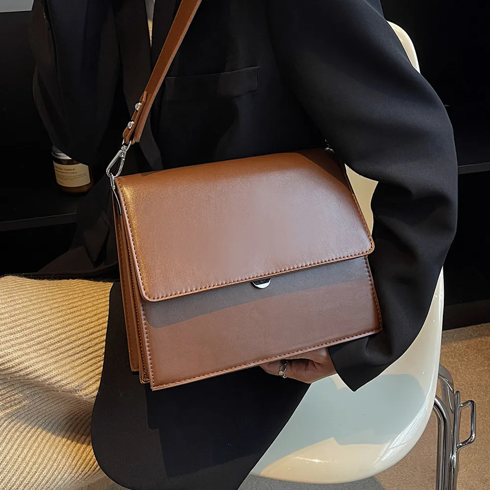 For Women 2023 Trend Designer Square Flap Crossbody Bag Pu L
