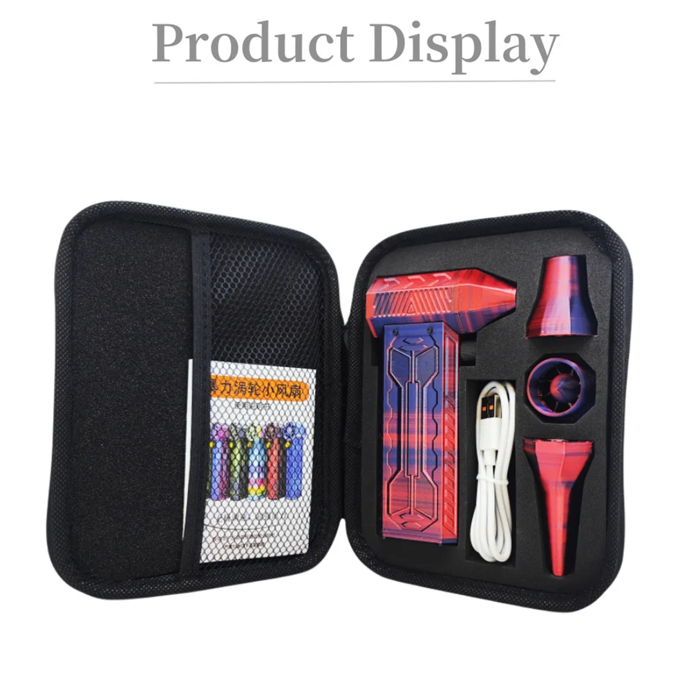 Карманный вентилятор с турбовентилятором 52m/s скоростной встроенный большой