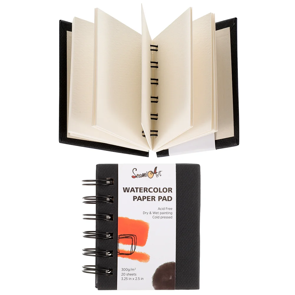 

Sketchbook Water Color Books Watercolor Pad Portable Student Painting Coil Paper Sketchbooks Drawing