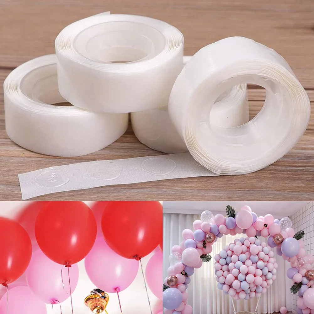 

100 Pcs/ Roll Double-sided Adhesive Dots Removable Balloon Adhesive Tape Glue For DIY Craft Envelopes Wedding Birthday Party