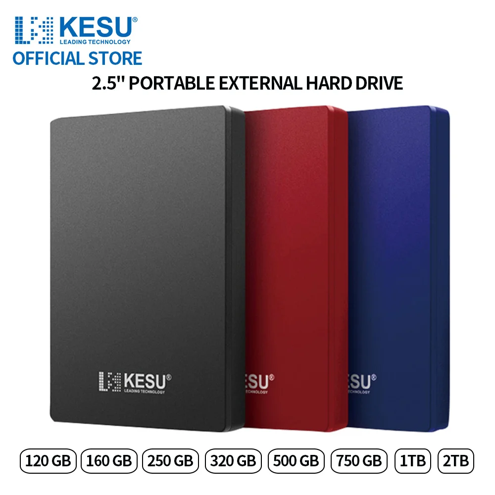 

HDD Portable External Hard Drive 2tb/1tb/500gb 2.5" USB Hard Disk Storage memory for PC, Desktop tablets Laptop MacBook Computer
