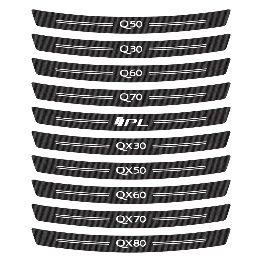 Наклейки на задний бампер автомобиля для Infiniti Q50 Q30 Q60 Q70 IPL QX50 QX30 QX60 QX70 QX80