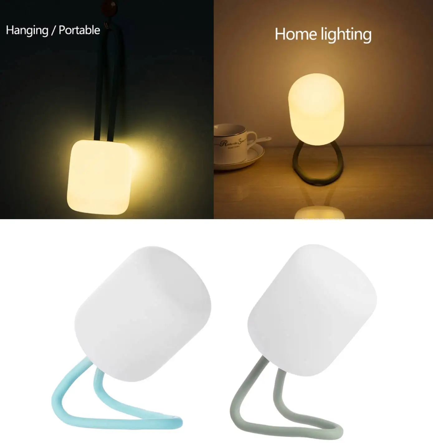 

Кемпинговая лампа, гибкая уличная лампа для подвешивания стоя и монтажа, регулируемая яркость, светильник для кемпинга, освещение для балко...