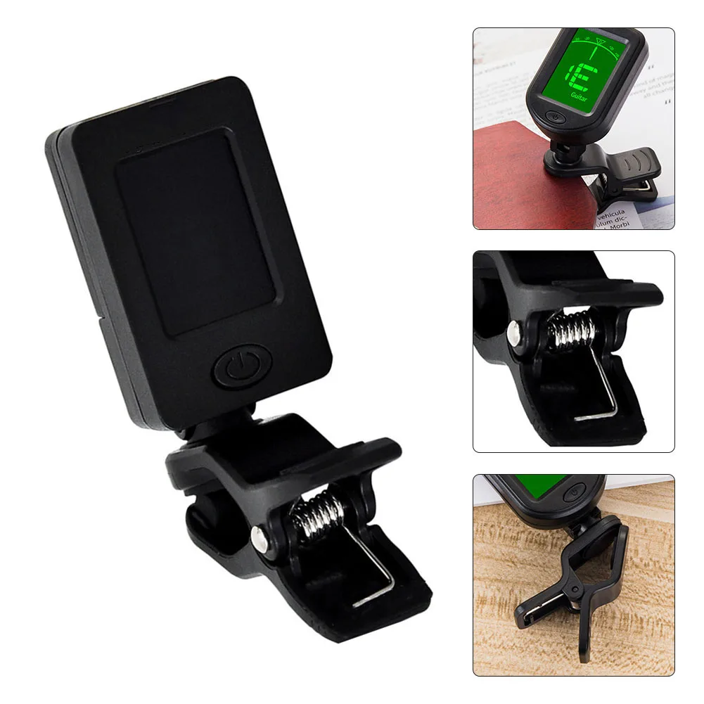 

Guitar Tuner Digital Clip-On Tone Tuner For Guitar Bass Ukulele Yukriri Violin Universal 12 Average Large LCD Screen Two-color