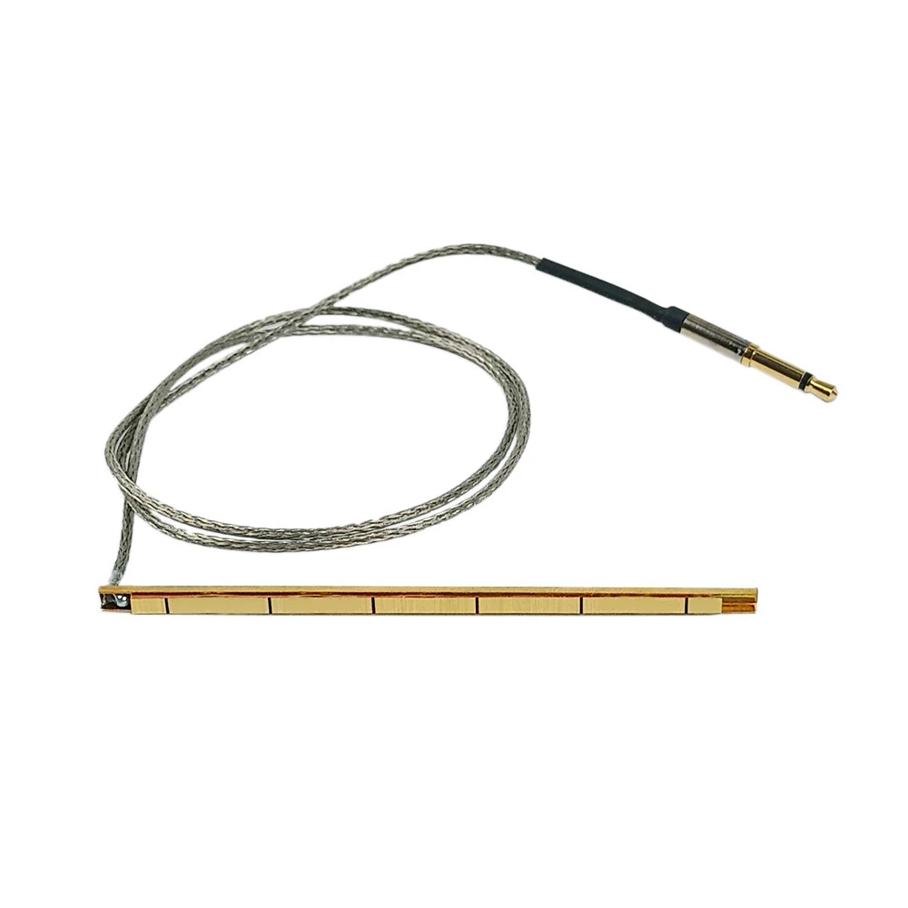 

Guitar Piezo Pickup 6 String Acoustic Guitar High Sensitivity Under-Saddle Piezo Pickup with 2.5mm JackGold