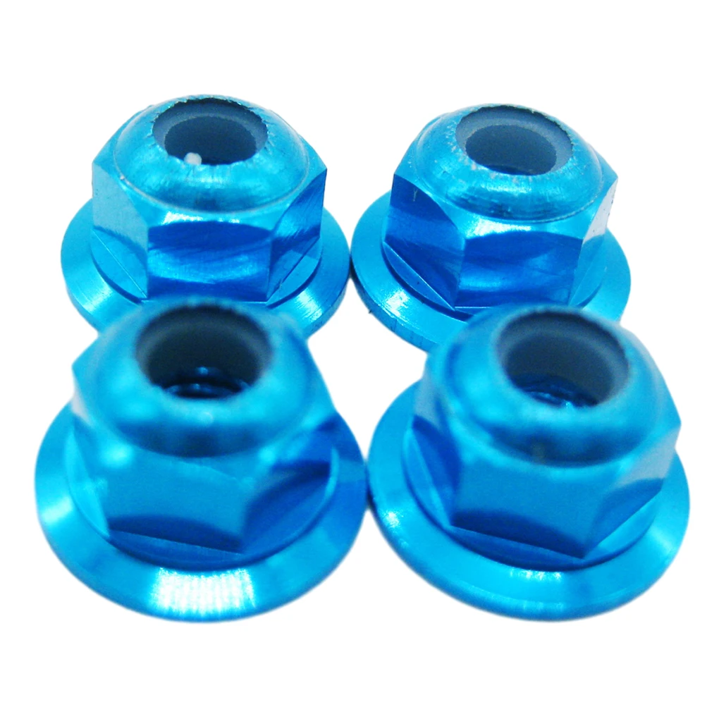 

4pcs/set M4 Wheel Lock Nut For RC 1/10 WLtoys K949 Buggy Upgrade parts Aluminium Alloy Tire Nut