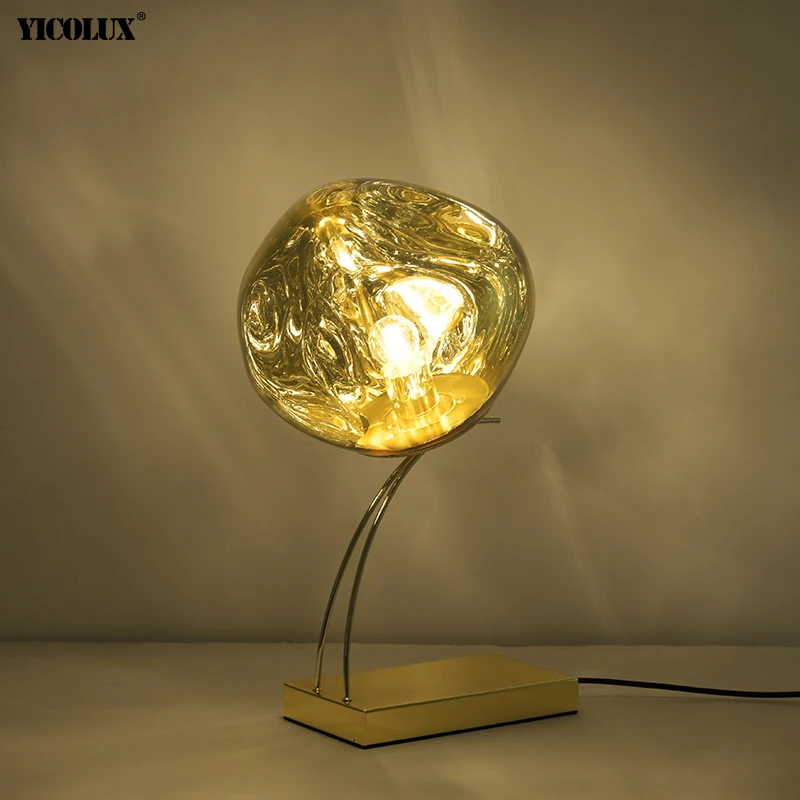 

Clear Rose Gold Silver Grey New Modern LED Table Lights Living Study Room Reading Desk Bedroom Bedside Bar Lamps Indoor Lighting