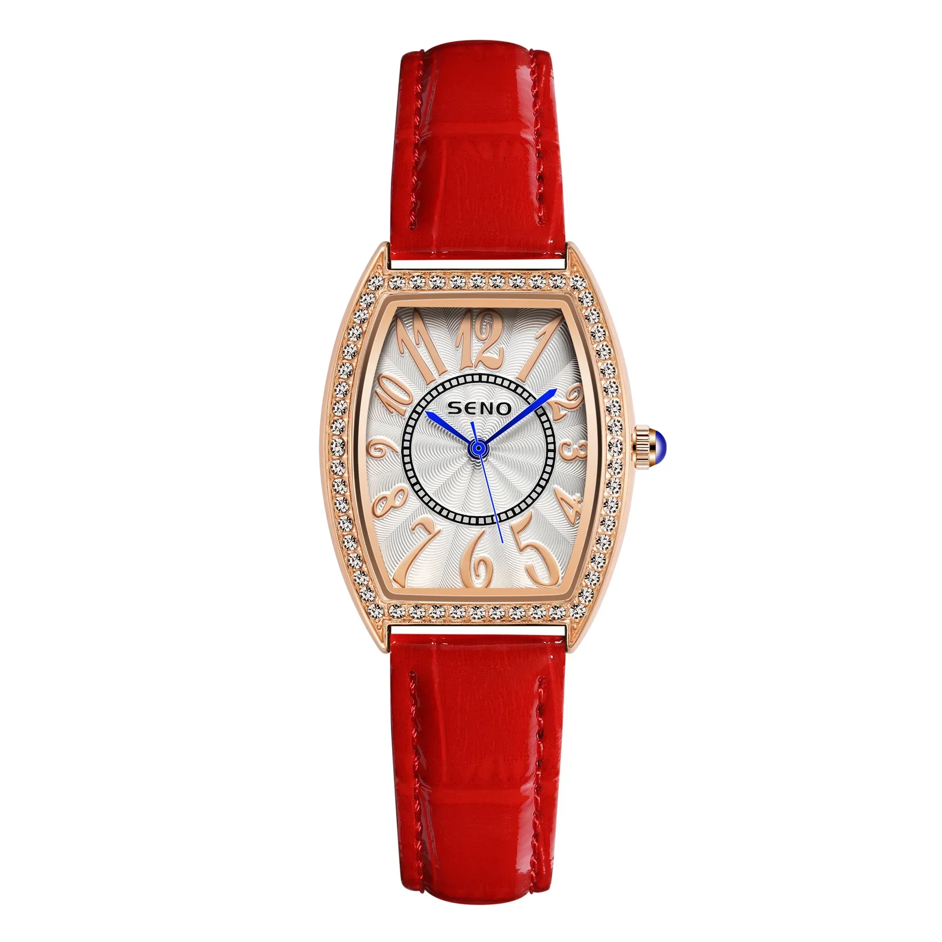 

Женские кварцевые часы с прямоугольным ремешком