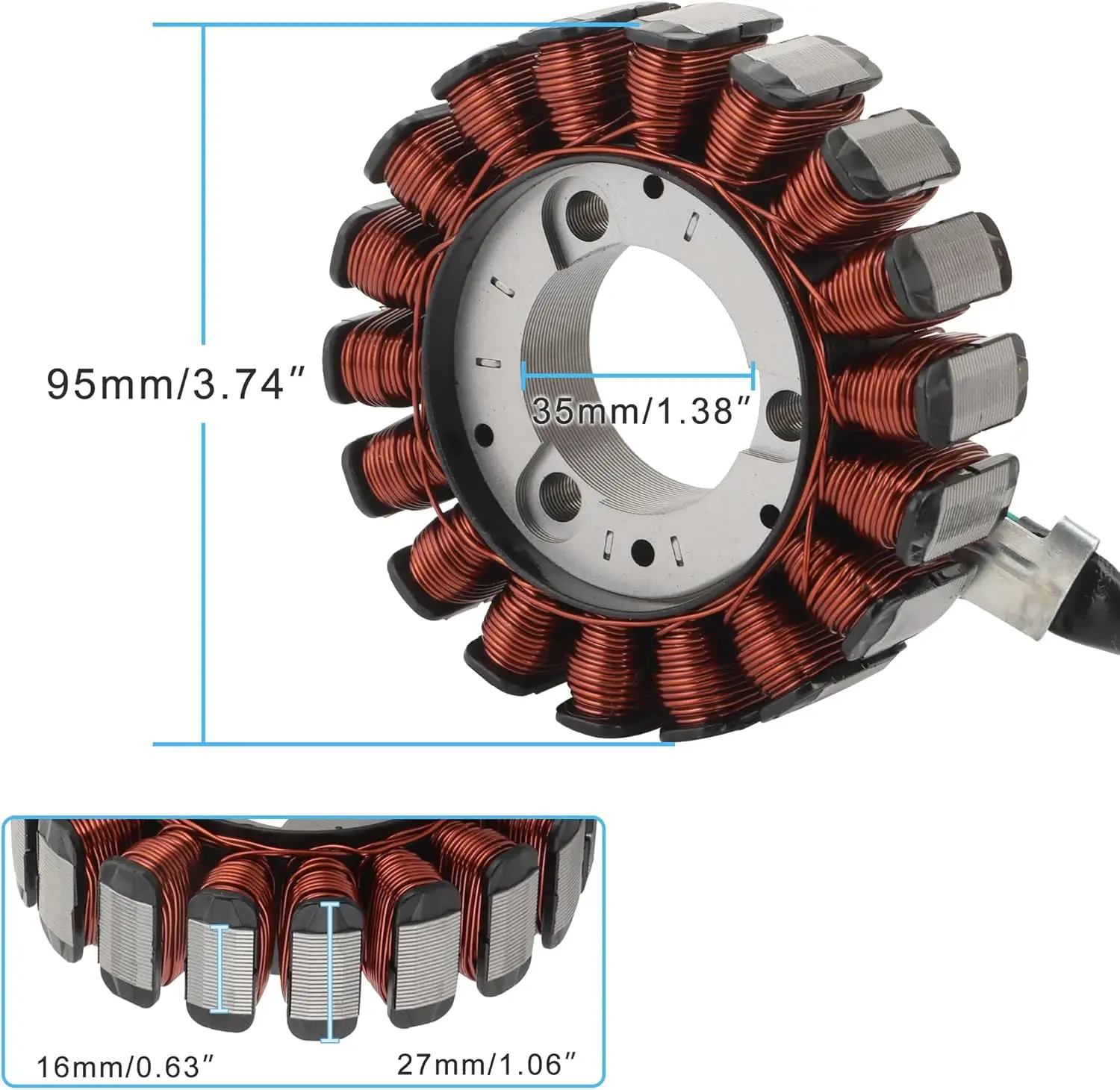 Фото 18 катушек, совместимых с FourTrax 350 Rancher 350 ES TRX350TM T TRX350FE ATV 4 Wheeler Quad OEM 31120-HN5-M01 31120-HN5-671 №2