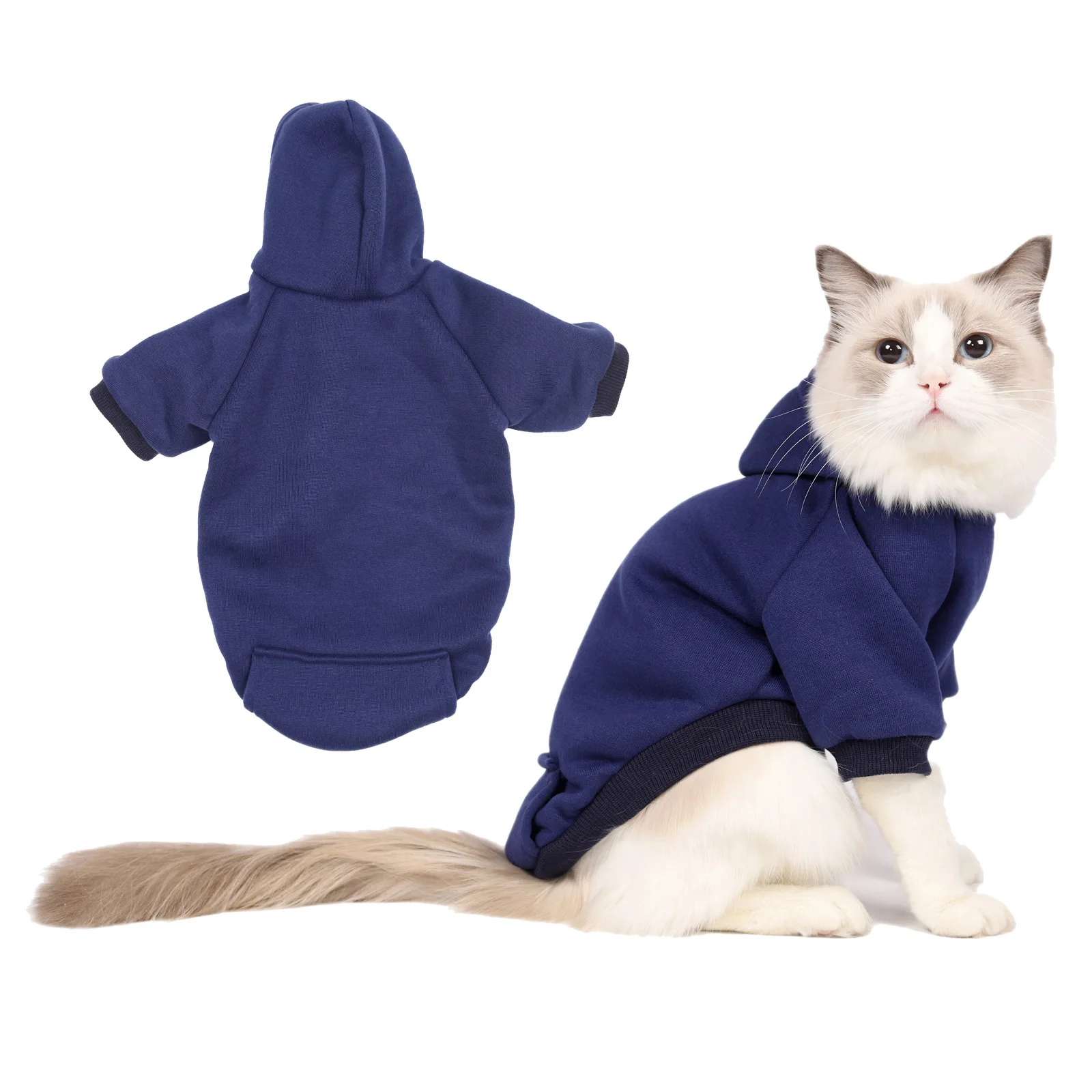 

Solid Dog Hoodies Pet Clothes for Small Dogs Puppy Coat Jackets Sweatshirt for Chihuahua Doggie Cat Costume Cotton Pet Outfits