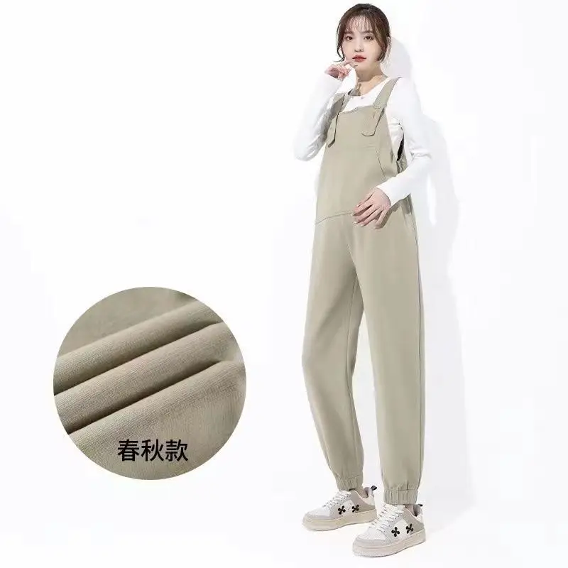 Fashion Maternity Jumpsuits Trousers Spring Autumn Pregnant Women Suspender Overalls Harem Pants Pregnancy Clothes enlarge