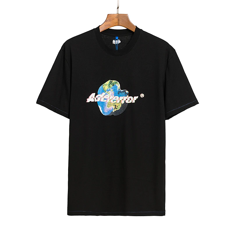 

Unisex Print Crew Neck Short Sleeve Versatile ADERT Shirt for Men and Women