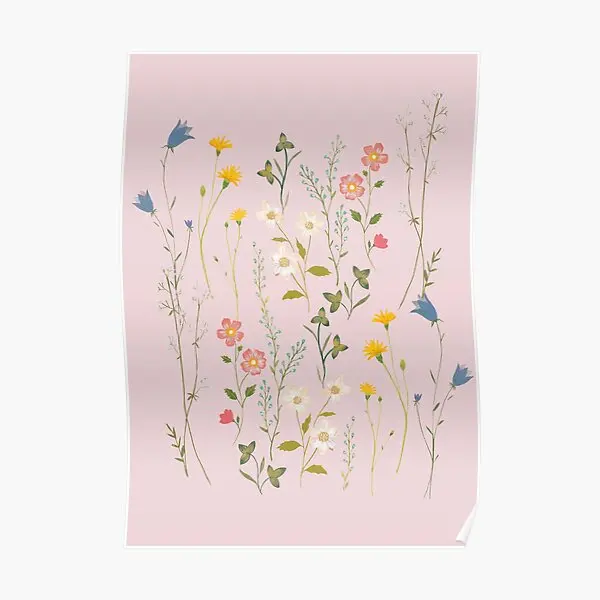 

Мечтательный цветочный узор постер комната Современный художественный декор искусство украшение для дома смешная Настенная роспись винтажная без рамки