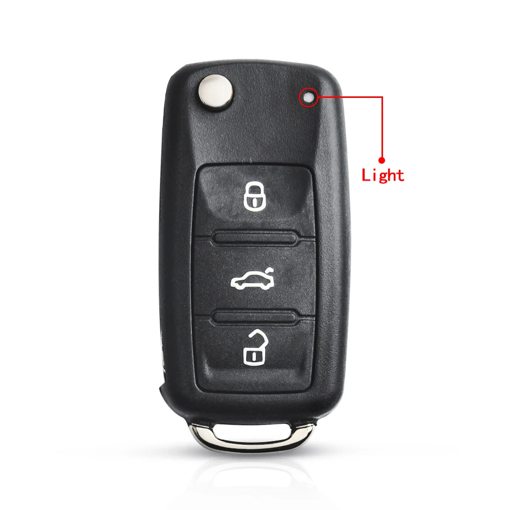 

Складной чехол KEYYOU для автомобильного ключа чехол для VW Volkswagen Golf Mk6 Tiguan Polo Passat CC SEAT Skoda Octavia 3 кнопки