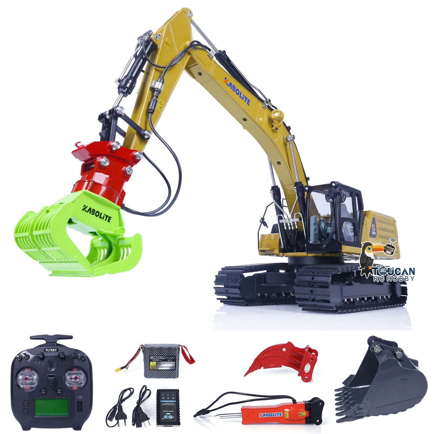 Kabolite K961 100S 1/18 RC гидравлический экскаватор RTR Huina с дистанционным управлением