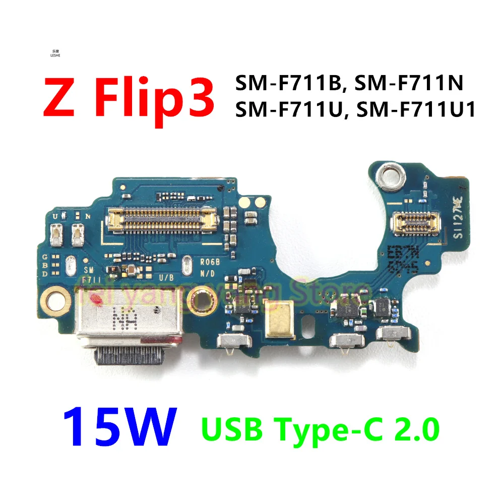 15 Вт USB-док-разъем для зарядки гибкий кабель Samsung Galaxy Z Flip3 5G F711 F711B F711U N плата