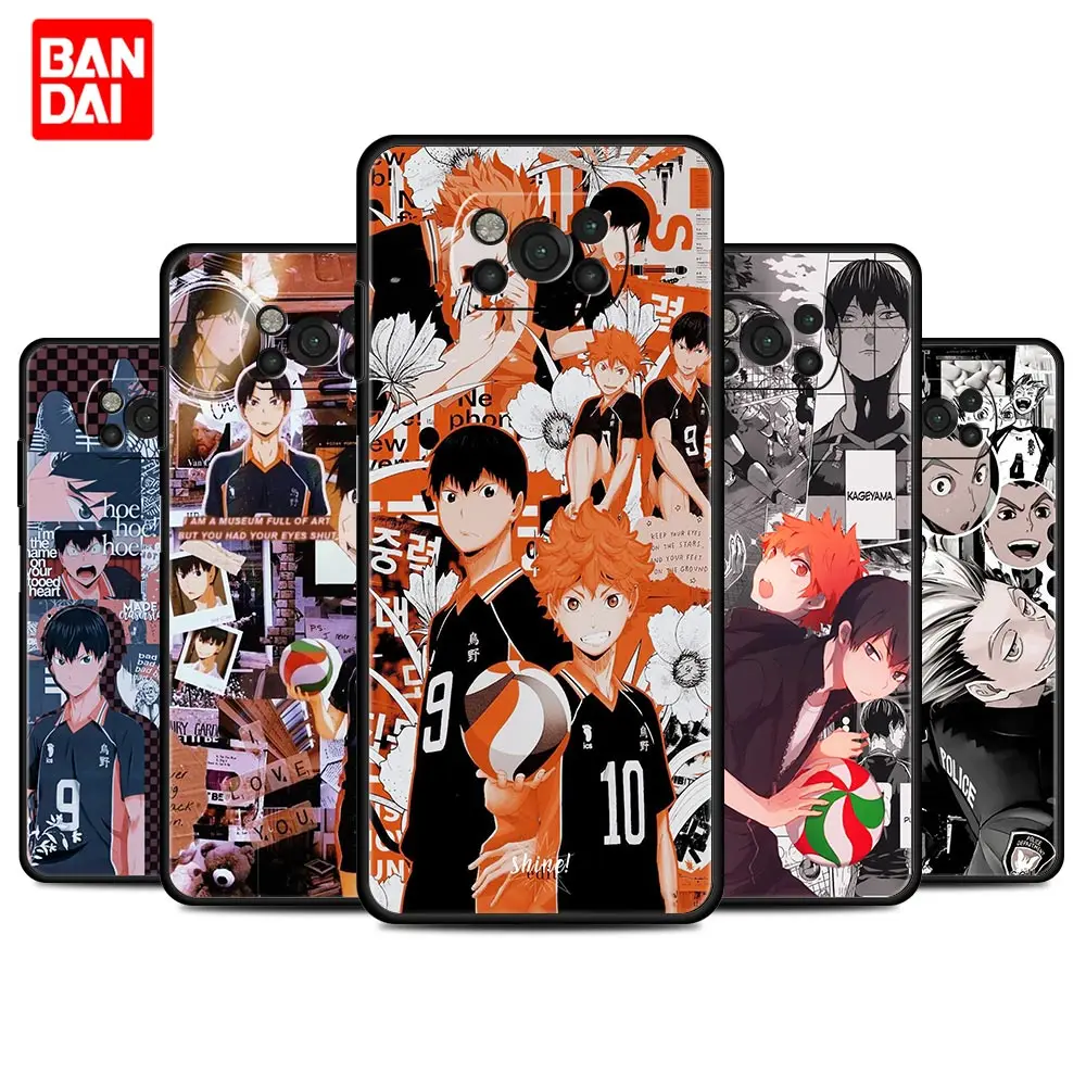 

Haikyuu Anime Manga Case for Xiaomi Mi Poco X3 NFC F3 Redmi Note 9s 9 9A 9C 8 10 11 9T 8T 10T K40 Pro Plus Shell Trend Cover Bag
