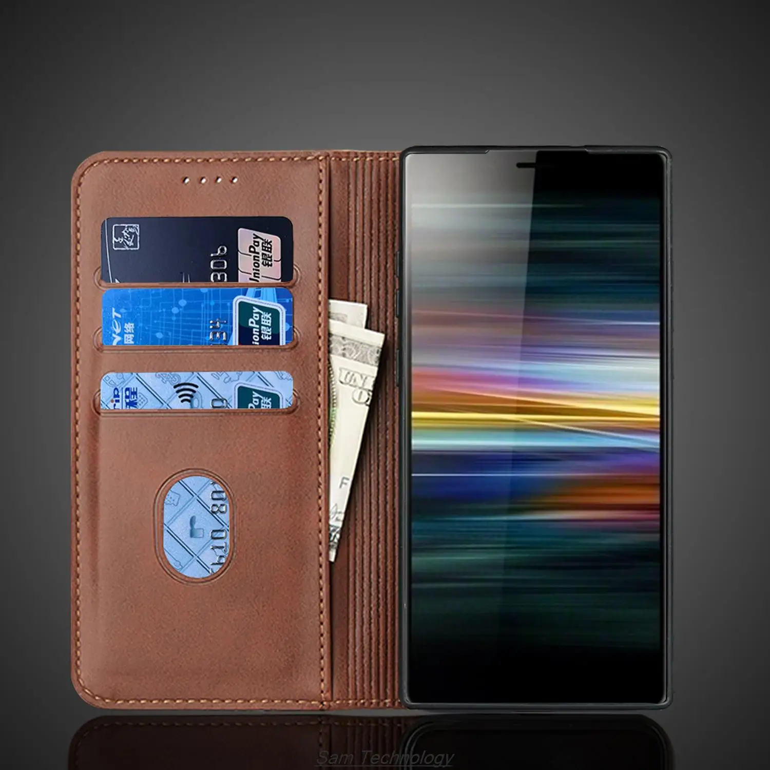 Кожаный чехол с магнитным притяжением для Sony Xperia L3 I3312 I3322 5 7 дюйма кобура откидной