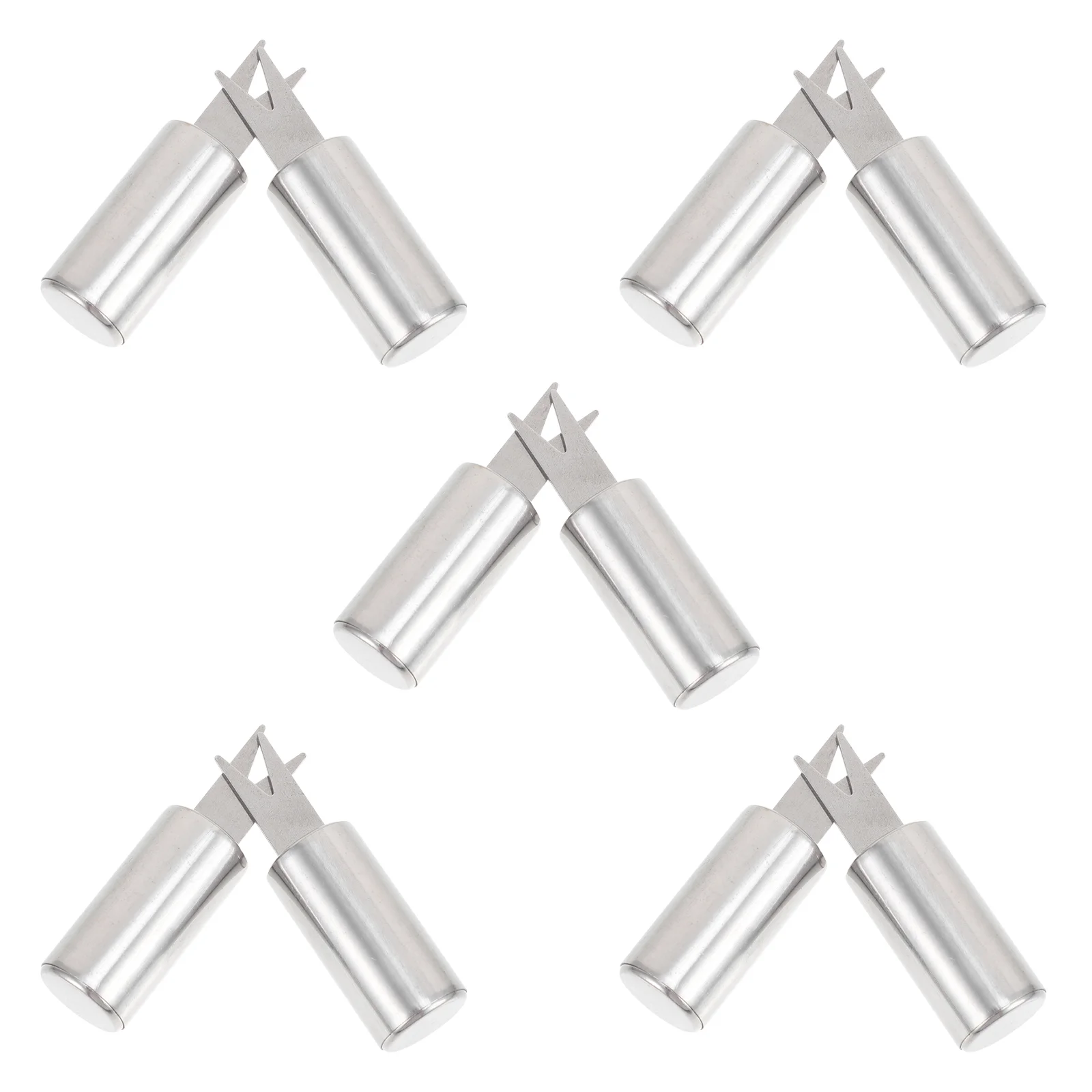 

10 Pcs Camping Bbq Grill Fork Useful Fruit Forks Barbecue Delicate Stainless Steel