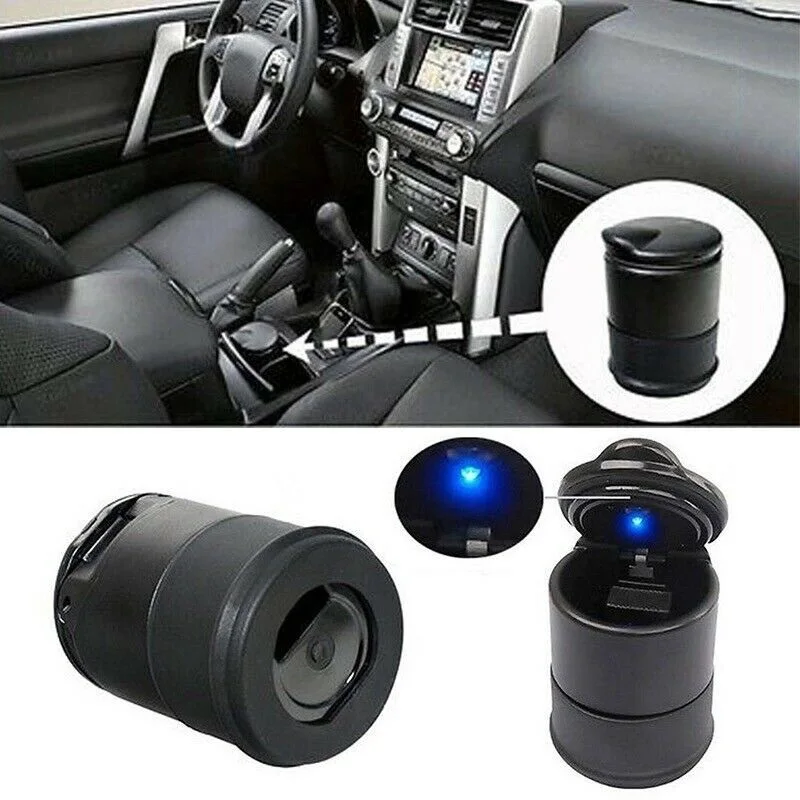 

LED car truck cigarette smoke ashtray ashtray bracket suitable for offiice/home