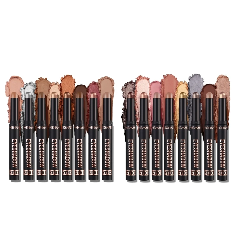 

6 Pcs Eyeshadow Stick Highlighter Pen Contouring Waterproof Eye Pencil